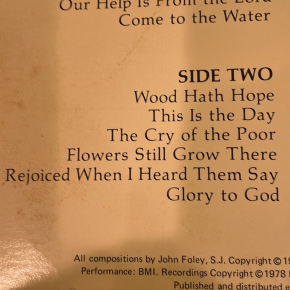 Wood hath hope liturgical music John Foley S.J. LP vinyl record album Christian - Picture 13 of 16